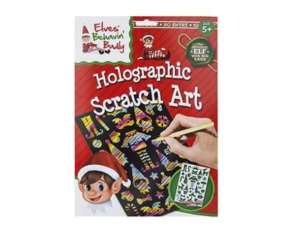 Elves Behavin Badly Holographic Scratch Art Set