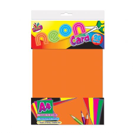 Art Box 20 Sheet A4 Neon Card