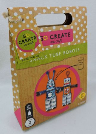 Go Create Eco Craft Kit - Snack Tube Robots..TESCO CLEARANCE