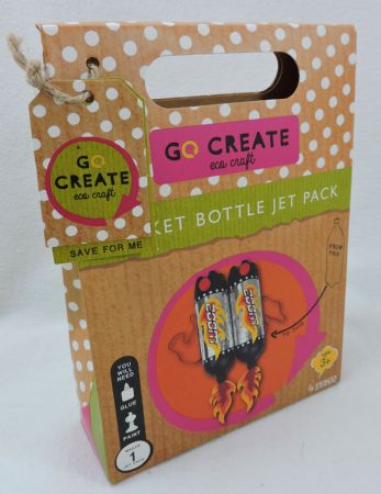 Go Create Eco Craft Kit -Rocket Bottle Jet Pack.TESCO CLEARANCE