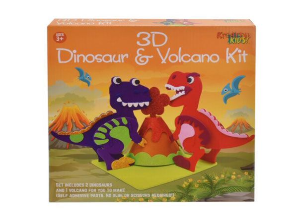 Kreative Kids 3D Foam Dinosaur & Volcano Kit